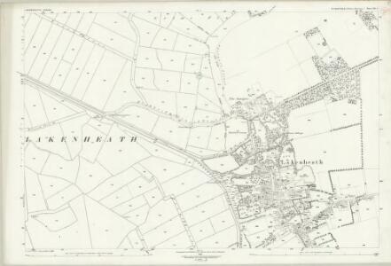 Suffolk XII.5 (includes: Lakenheath) - 25 Inch Map