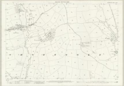 Devon LXVII.4 (includes: Shobrooke) - 25 Inch Map