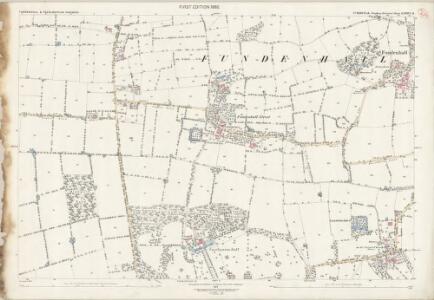 Norfolk LXXXVI.11 (includes: Ashwellthorpe; Tacolneston) - 25 Inch Map