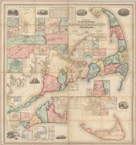 Map of the counties of Barnstable, Dukes and Nantucket, Massachusetts : based upon the trigonometrical survey of the state