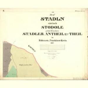 Stadln - c7347-1-002 - Kaiserpflichtexemplar der Landkarten des stabilen Katasters
