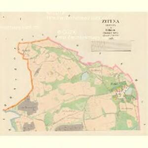 Zittna - c9458-1-001 - Kaiserpflichtexemplar der Landkarten des stabilen Katasters