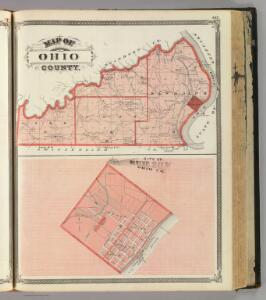 Map of Ohio County. (with) City of Rising Sun, Ohio Co.