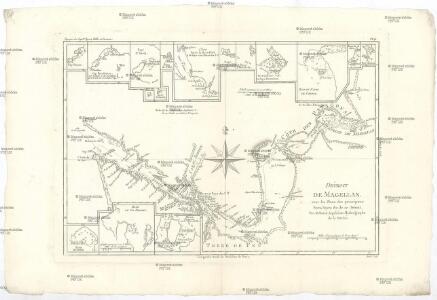 Détroit de Magellan avec les plans des principaux ports, bayes & c. de ce détroit