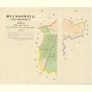 Hlussowitz (Hlussowice) - m0728-1-002 - Kaiserpflichtexemplar der Landkarten des stabilen Katasters