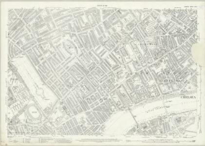 London (1915- Numbered sheets) VIII.4 (includes: Battersea; Chelsea; Kensington) - 25 Inch Map