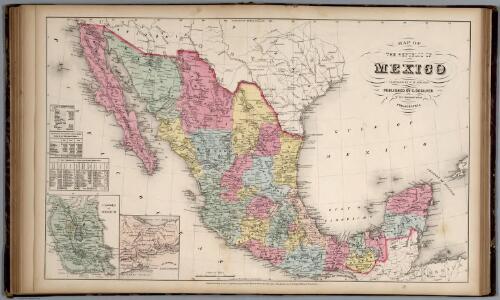 Map of the Republic of Mexico.