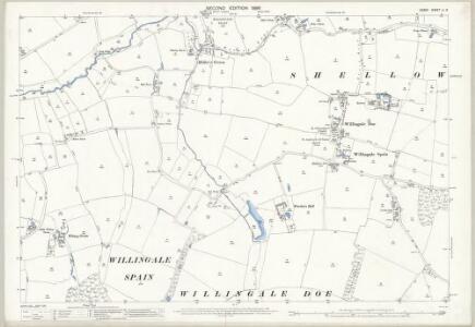 Essex (1st Ed/Rev 1862-96) LI.3 (includes: Willingale) - 25 Inch Map