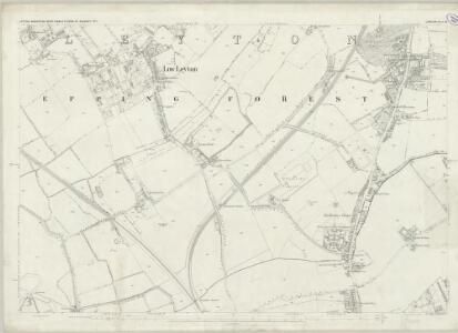 London (First Editions c1850s) XII (includes: Cann Hall; Leyton; West Ham) - 25 Inch Map