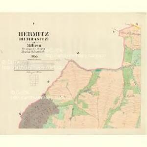 Hermitz (Hermanitz) - m0694-1-001 - Kaiserpflichtexemplar der Landkarten des stabilen Katasters