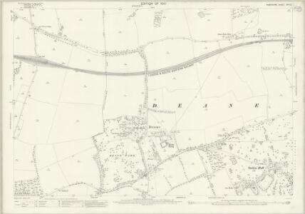 Hampshire and Isle of Wight XVII.12 (includes: Deane; Oakley; Overton; Steventon) - 25 Inch Map