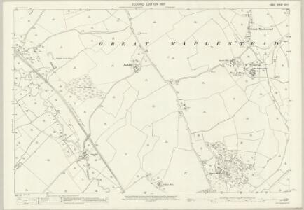 Essex (1st Ed/Rev 1862-96) XVI.4 (includes: Great Maplestead; Sible Hedingham) - 25 Inch Map
