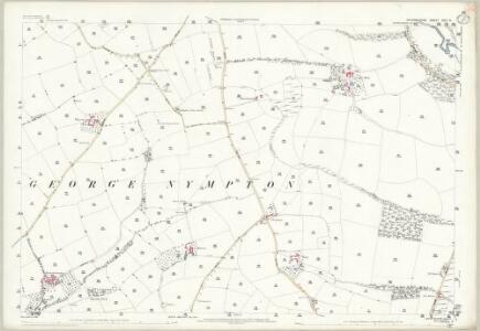 Devon XXII.9 (includes: Bishops Nympton; George Nympton; Queensnympton; South Molton) - 25 Inch Map