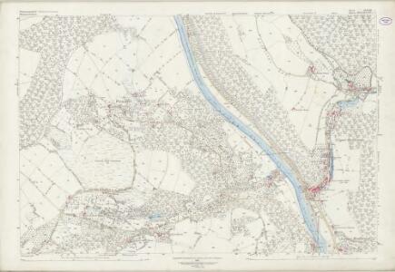 Gloucestershire XXXVIII.2 (includes: Mitchell Troy United; Monmouth; Newland; Staunton; Trelech United) - 25 Inch Map