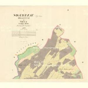 Sigertzau (Zigartitz) - m1736-2-001 - Kaiserpflichtexemplar der Landkarten des stabilen Katasters