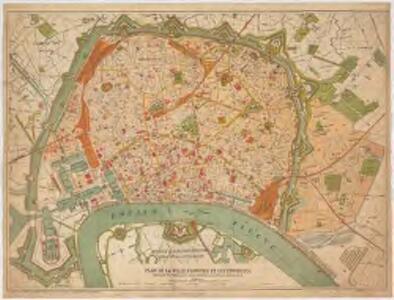 Plan de la ville d'Anvers et ses environs