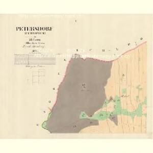 Petersdorf (Petrowice) - m0900-1-001 - Kaiserpflichtexemplar der Landkarten des stabilen Katasters