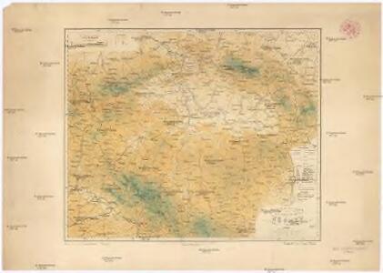 Hypsometrische Übersichts Karte des Königreiches Böhmen