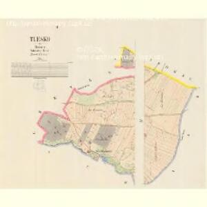 Tlesko - c7924-1-002 - Kaiserpflichtexemplar der Landkarten des stabilen Katasters