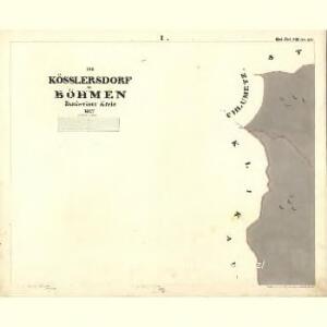 Kösslersdorf - c5239-1-001 - Kaiserpflichtexemplar der Landkarten des stabilen Katasters