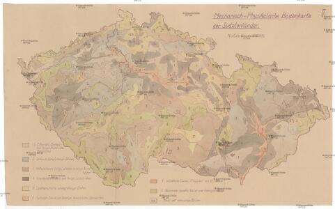 Mechanisch-physikalische Bodenkarte der Sudetenländer