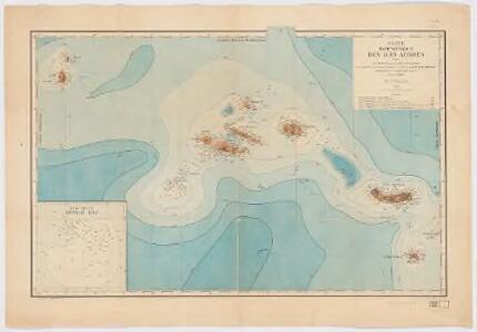 Carte bathymétrique des Iles Açores : d'après les cartes française et anglaises, les sondages du 