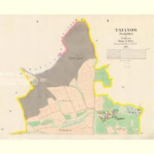 Tajanow - c7825-1-001 - Kaiserpflichtexemplar der Landkarten des stabilen Katasters
