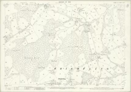 Sussex XLIII.1 (includes: Brightling) - 25 Inch Map