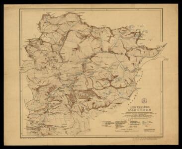 Les vallées d'Andorre / carte entièrement levée sur le terrain, dressée et dessinée par Mr. Marcel Chevalier