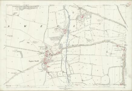 Gloucestershire XXII.13 (includes: Maugersbury; Stow on the Wold; Swell) - 25 Inch Map