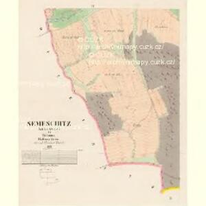 Semeschitz (Semessice) - c6834-1-004 - Kaiserpflichtexemplar der Landkarten des stabilen Katasters