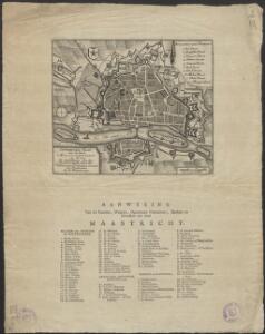 Nauwkeurig plan van de stad Maastricht en Wyk : ter opheldering van den tegenwoordigen staat der Vereenigde Nederlanden.