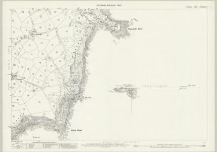 Cornwall LXXXV.3 & 6 & 7 (includes: St Keverne) - 25 Inch Map