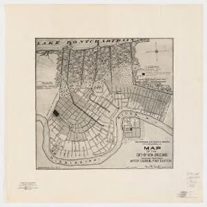 Map of the city of New Orleans : showing proposed water distribution system