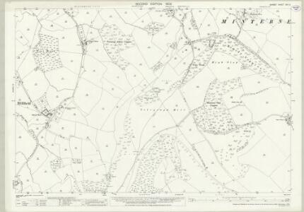 Dorset XXII.9 (includes: Batcombe; Hilfield; Minterne Magna; Up Cerne) - 25 Inch Map