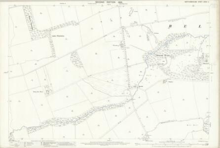 Northumberland (Old Series) LXXVIII.4 (includes: Belsay; Bitchfield; Black Heddon; Bradford) - 25 Inch Map