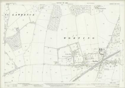Hampshire and Isle of Wight XVIII.6 (includes: Basingstoke; Wootton St Lawrence) - 25 Inch Map