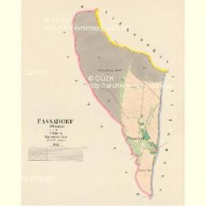 Passadorf (Posada) - c6037-1-001 - Kaiserpflichtexemplar der Landkarten des stabilen Katasters