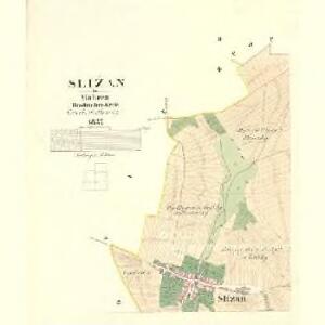 Sližan - m2786-1-002 - Kaiserpflichtexemplar der Landkarten des stabilen Katasters