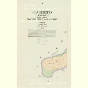 Chaberzitz (Chaberzice) - c2465-1-001 - Kaiserpflichtexemplar der Landkarten des stabilen Katasters