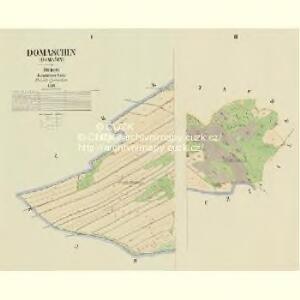 Domaschin (Domašin) - c1429-1-001 - Kaiserpflichtexemplar der Landkarten des stabilen Katasters