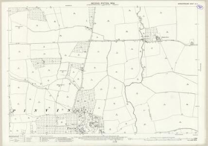 Worcestershire XLI.4 (includes: Hill and Moor; Peopleton; Pinvin; Throckmorton) - 25 Inch Map