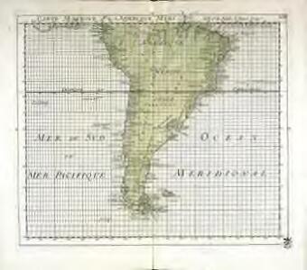 Carte marine de l'Amerique meridionale