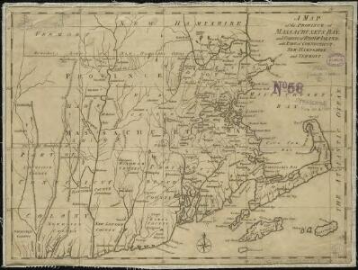 A map of the province of Massachusets Bay and colony of Rhode Island, with part of Connecticut, New Hampshire, and Vermont