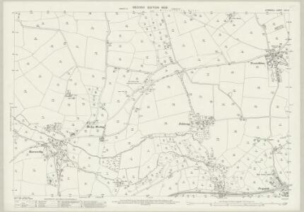 Cornwall LXII.12 (includes: Camborne Redruth; Gwinear Gwithian) - 25 Inch Map