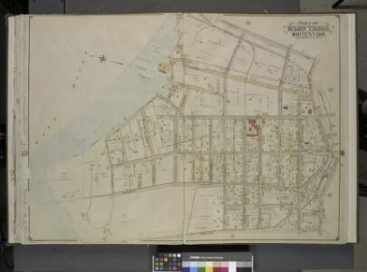 Queens, Vol. 3, Double Page Plate No. 13; Part of     Ward Three Whitestone; [Map bounded by 14th Ave., Bayside Ave., 12th Ave., 8th   Ave., Irving PL., 11th Ave., Whitestone Ave., 2nd PL., Boulevard, Post PL.,      Schuyler Ave., 7th Ave., Croton Ave