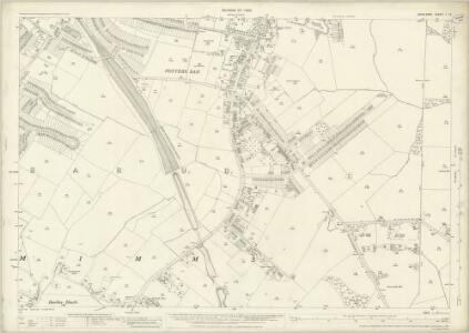 Middlesex I.12 (includes: South Mimms) - 25 Inch Map