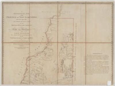 A topographical map of the Province of New Hampshire : Northern sheet