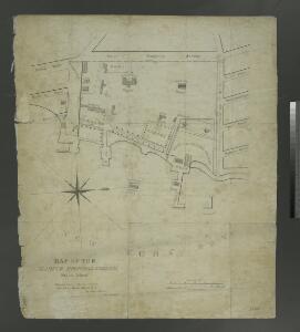 Map of the Marine Hospital ground, Staten Island / reduced from a survey, made by John Ewen, dated March 1845 by Daniel Ewen, city surveyor.