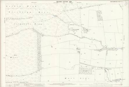 Northumberland (Old Series) CII.4 (includes: Hexhamshire Middle Quarter; Hexhamshire West Quarter; Newbrough) - 25 Inch Map